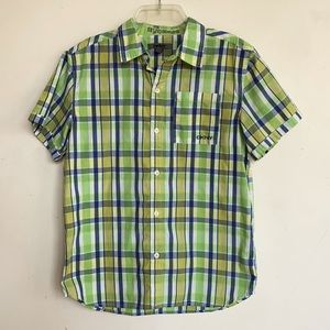 DKNY  (teen) Boys XL Short-Sleeve Collared Button-up Casual Shirt